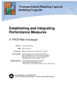 Establishing and integrating performance measures  a TPCB peer exchange