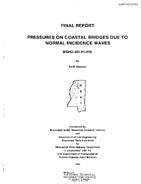 Pressures on Coastal Bridges Due to Normal Incidence Waves