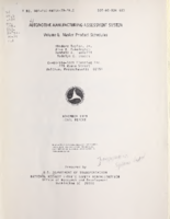 Automotive manufacturing assessment system  final report Volume 1 Master product schedules