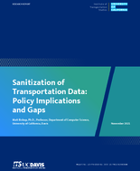 Sanitization of Transportation Data Policy Implications and Gaps