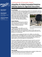 Integration of a Robust Automated Pedestrian Detection System for Signalized Intersections Summary