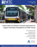 Toward Data and SolutionFocused Approaches to Support Homeless Populations on Public Transit