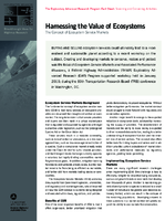 Harnessing The Value of Ecosystems  The Concept of Ecosystem Service Markets  fact sheet