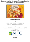 Communicating Research Through Comics Transportation and Land Development