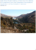 Goals Policies Recommendations and Action Items form Columbia River Gorge National Scenic Area Transportation Plans and Reports
