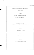 Interstate Commerce Commision Report of the Accident  Investigation Occuring on the CHICAGO AND NORTH WESTERN RAILWAY BESSMER MI