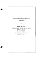 Interstate Commerce Commision Report of the Accident  Investigation Occuring on the ATCHISON TOPEKA AND SANTA FE RAILWAY PLANADA CA