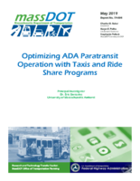 Optimizing ADA Paratransit Operation with Taxis and Ride Share Programs