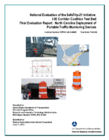 National evaluation of the SafeTrip21 initiative  I95 corridor coalition test bed final evaluation report North Carolina deployment of portable trafficmonitoring devices