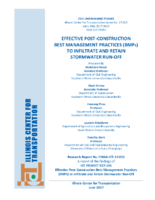 Effective PostConstruction Best Management Practices BMPs to Infiltrate and Retain Stormwater Runoff