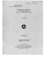 Software for an Experimental AirGround Data Link  Volume 2 System Operation Manual