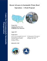 Recent Advances in Sustainable Winter Road Operations  A Book Proposal