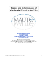 Trends and determinants of multimodal travel in the USA