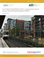 Can Californian Households Save Money on Transportation Costs by Living in TransitOriented Developments TODs
