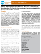 07033 Defining Operational Design Domains ODDs for the Safe Blending of Levels 04 Connected and Autonomous Vehicles CAVs in the Traffic Streams