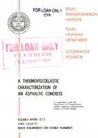 A Thermoviscoelastic Characterization of an Asphaltic Concrete