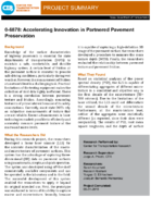 Accelerating Innovation in Partnered Pavement Preservation Project Summary