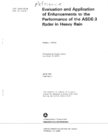 Evaluation and Application of Enhancements to the Performance of the ASDE3 Radar in Heavy Rain