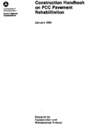 Construction Handbook on PCC Pavement Rehabilitation