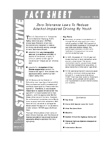 ZeroTolerance Laws To Reduce AlcoholInduced Driving by Youth