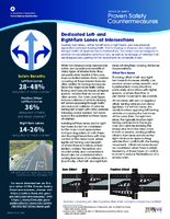 Proven Safety Countermeasures Dedicated Left and RightTurn Lanes at Intersections