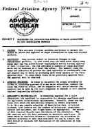 AC 2051 Procedures for Obtaining FAA Approval of Major Alterations to Type Certificated Products