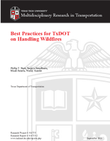 Best Practices for TxDOT on Handling Wildfires