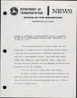 Remarks by Secretary of Transportation Claude S Brinegar at Meeting of International Aviation Club