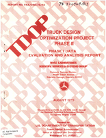 Truck Design Optimization Project Phase II Phase I Data Evaluation and Analysis Report