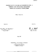 Adaptation to vestibular disorientation I Vertigo and nystagmus following repeated clinical stimulation