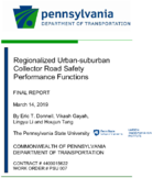 Regionalized Urbansuburban Collector Road Safety Performance Functions