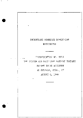 Interstate Commerce Commision Report of the Accident  Investigation Occuring on the DENVER AND SALT LAKE RAILWAY SULPHUR CO