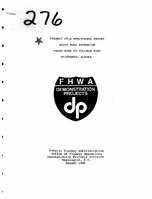 Dynamic Pile Monitoring Report Geist Road Extension Peger Road to College Road Fairbanks Alaska