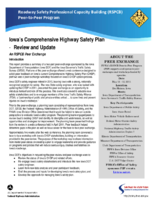 Iowas Comprehensive Highway Safety Plan  Review and Update  an RSPCB Peer Exchange