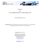 Impacts of Efficient Transportation Capacity Utilization via MultiProduct Consolidation on Transportation Network Usage and Congestion