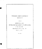 Interstate Commerce Commision Report of the Accident  Investigation Occuring on the CENTRAL RAILROAD OF PENNSYLVANIA MAUCH CHUNK PA