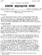 Investigation of Aircraft Accident PAN AMERICAN AIRWAYS SAN JUAN PUERTO RICO 19520411