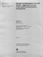 Design Considerations for IAP Charts Approach Course Track and Communication Frequencies