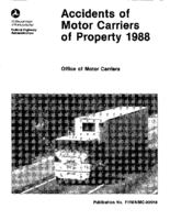 Accidents Reported by Motor Carriers of Property 1988