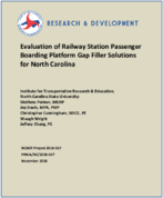 Evaluation of Railway Station Passenger Boarding Platform Gap Filler Solutions for North Carolina