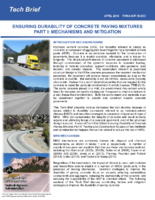 Ensuring Durability of Concrete Paving MixturesPart I Mechanisms and Mitigation  techbrief