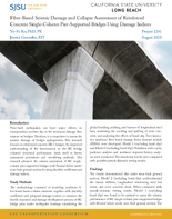 FiberBased Seismic Damage and Collapse Assessment of Reinforced Concrete Single Column PierSupported Bridges Using Damage Indices Research Brief