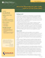Wisconsin Roundabouts Calm Traffic Improve School Zone Safety