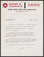 NHTSA News Releases July 1971