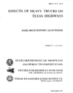 Effects of Heavy Trucks on Texas Highways