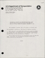 Statement of Secretary of Transportation Brock Adams on the Signing of a Bilateral Air Service Protocol with the Federal Republic of Germany