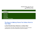 The secret to making federal tax dollars work for your state