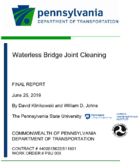 Waterless Bridge Joint Cleaning