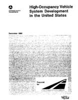 HighOccupancy Vehicle System Development in the United States A White Paper
