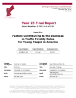 Factors Contributing to the Decrease in Traffic Fatality Rates for Young People in America